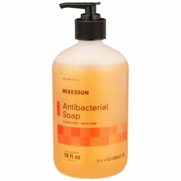 Mckesson Clean Scent Antibacterial Soap, 18 oz. Bottle, 12PK 53-28067-18